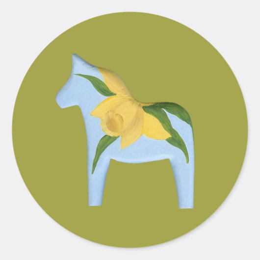 Rond Sticker Cheval Daffodique (Devant)