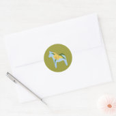 Rond Sticker Cheval Daffodique (Enveloppe)