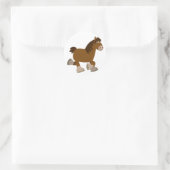 Rond Sticker Cheval de Shire (Sac)