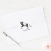 Rond Sticker Cheval Gypsy Cob (Enveloppe)