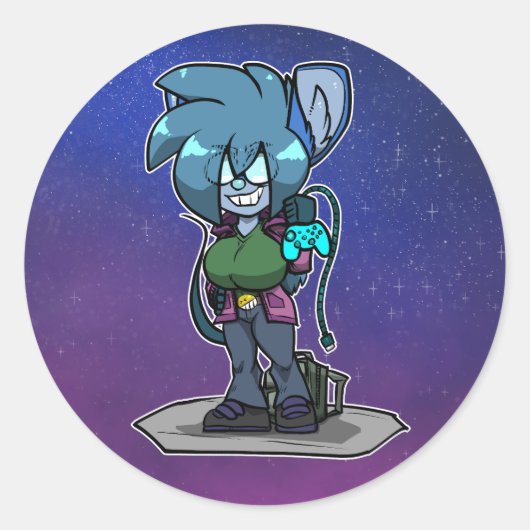 Rond Sticker Chibi Dodger (Devant)