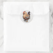 Rond Sticker Chicken Classic Round Sticker (Sac)