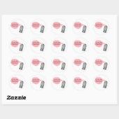 Rond Sticker chimiquement dépendant (Feuille)
