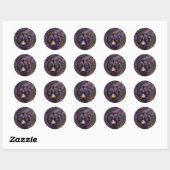 Rond Sticker chinois Zodiac Tiger (Feuille)