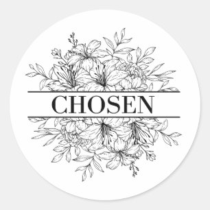 Rond Sticker Choisi Foi Christianisme Croire
