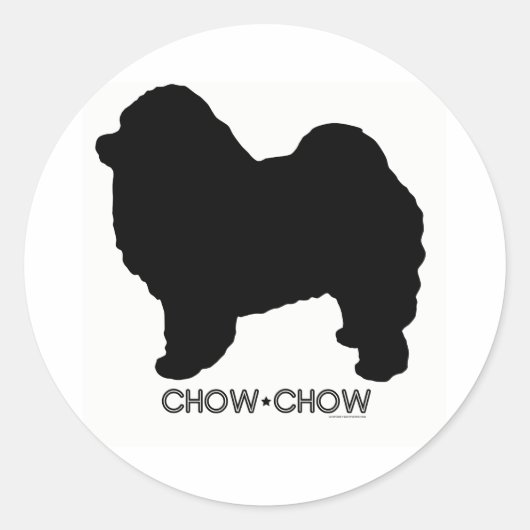 Rond Sticker Chow Chow (Devant)