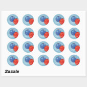 Rond sticker Chrismas Ornaments (Feuille)