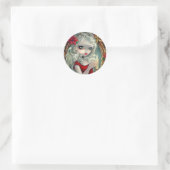 Rond Sticker "Christmas Candle" (Sac)