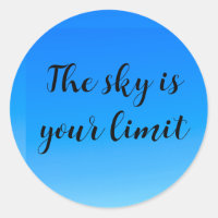 Sticker ciel est votre inspiration limite