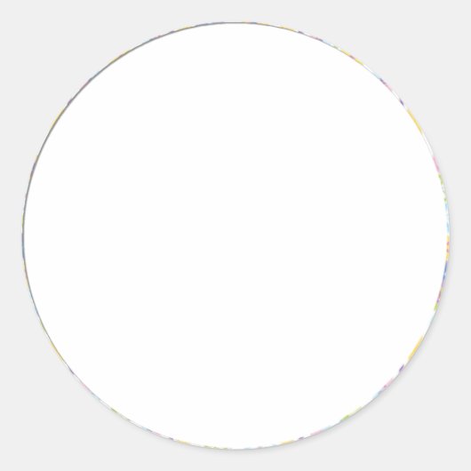 Rond Sticker circulaire à bordure florale D4 (Devant)