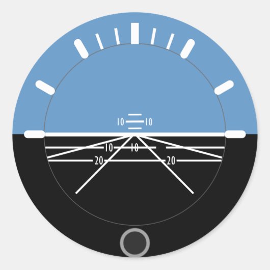 Rond Sticker circulaire AI Aviation (Devant)
