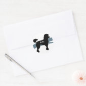 Rond Sticker circulaire de caniche (Enveloppe)