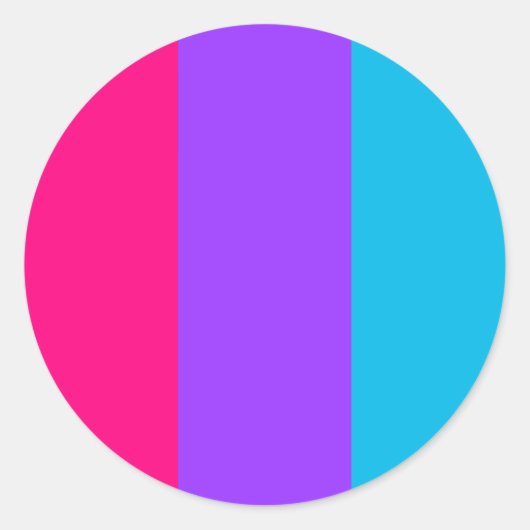 Rond Sticker circulaire de fierté androgyne (Devant)