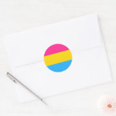 Rond Sticker circulaire de la fierté transexuelle (Enveloppe)