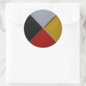 Rond Sticker circulaire de la roue de médecine (Sac)