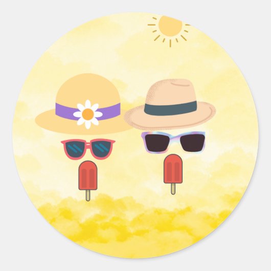 Rond Sticker circulaire drôle cool (Devant)