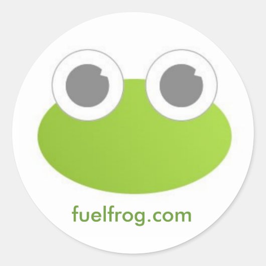 Rond Sticker circulaire FuelFrog (Devant)