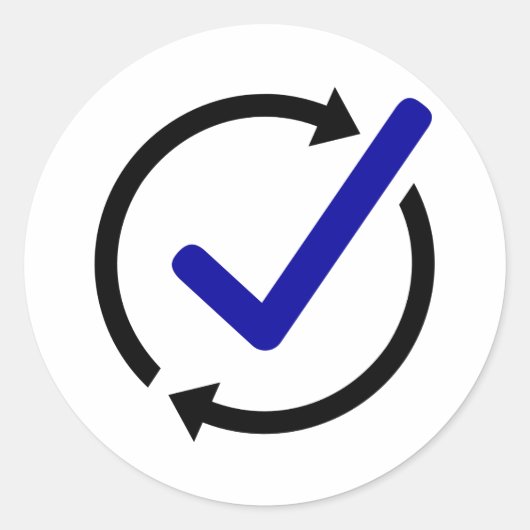 Rond Sticker circulaire LogCheck (Devant)