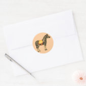 Rond Sticker Circus Zebra (Enveloppe)