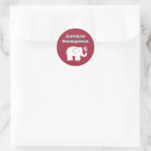 Rond Sticker Cirque Eléphant (Sac)