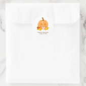 Rond Sticker Citrouille de Baby shower de Pacifier mign (Sac)