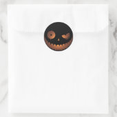 Rond Sticker Citrouille malin (Sac)