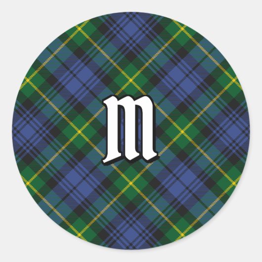 Rond Sticker Clan Gordon Tartan Classic Round (Devant)