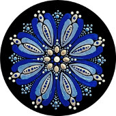 Rond Sticker Classic Modèle Mandala