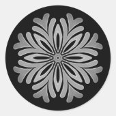 Rond Sticker Classic Modèle Mandala (Devant)