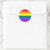 Rond Sticker Classic Rainbow LGBT Pride (Sac)