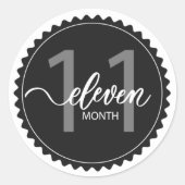 Rond Sticker Classic Round 11 Mois (Devant)