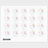 Rond Sticker Classic Round Anniversaire. (Feuille)