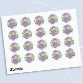 Rond Sticker Classic Round Girl