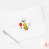 Rond Sticker Classic Round Slogan (Enveloppe)