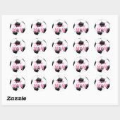 Rond Sticker Classic Round Soccer (Feuille)