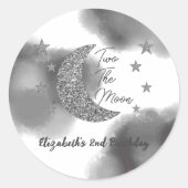 Rond Sticker classique 2 Anniversaire de la Lune (Devant)