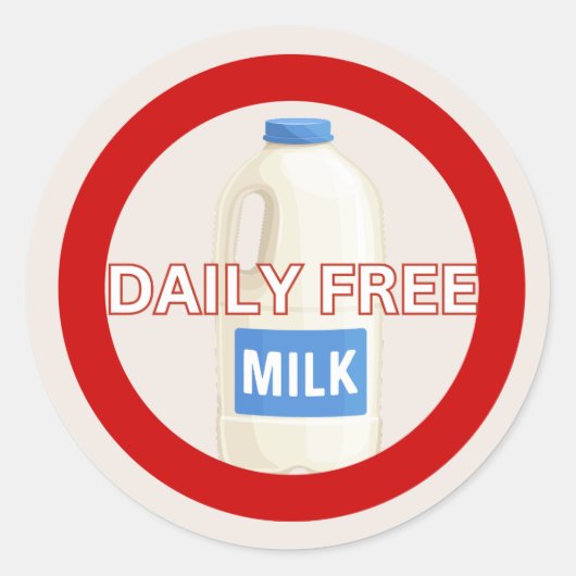 Rond Sticker classique Alerte d'allergie alimentaire gr (Devant)