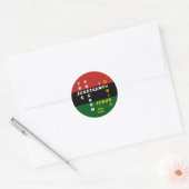 Rond Sticker classique Christian JUNETEENTH (Enveloppe)