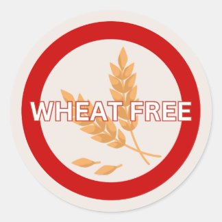Rond Sticker classique d'alerte d'allergie alimentaire