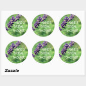 Rond Sticker classique Lavender Photo (Feuille)