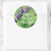 Rond Sticker classique Lavender Photo (Sac)