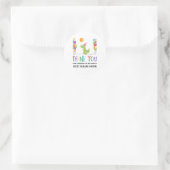 Rond Sticker classique Merci Anniversaire (Sac)