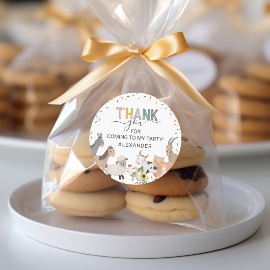 Rond Sticker classique ronde pour la fête d'anniversair