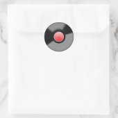 Rond Sticker classique vinyle LP (Sac)