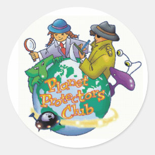 Rond Sticker Club Enfants Protecteurs Planète