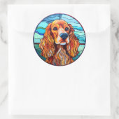 Rond Sticker Cocker Spaniel Chien Pack (Sac)