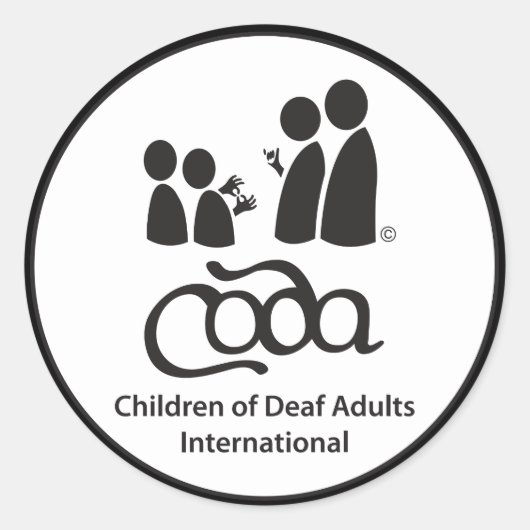 Rond Sticker CODA 3 pouces (Devant)