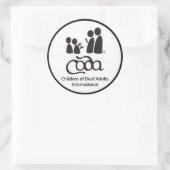 Rond Sticker CODA 3 pouces (Sac)