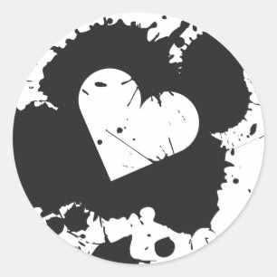 Rond Sticker Coeur 2
