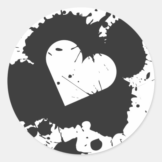 Rond Sticker Coeur 2 (Devant)